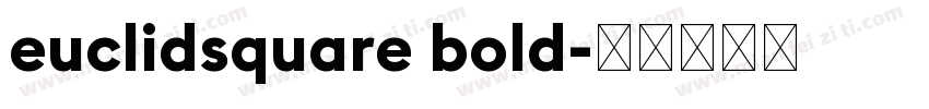 euclidsquare bold字体转换